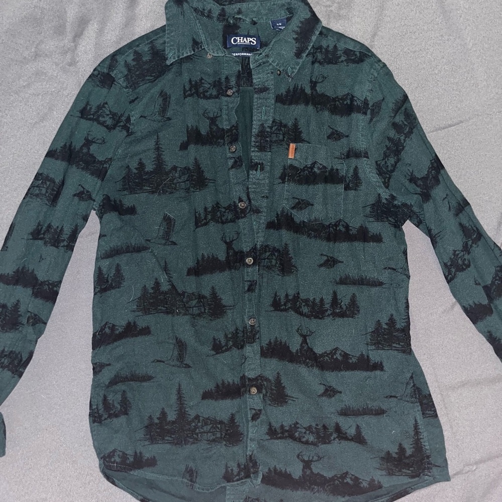 Chaps Performance Men’s Large Button Up Flannel